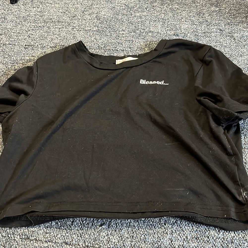 Blessed cropped shirt